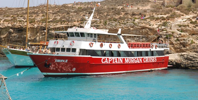 See Malta's & Comino's amazing coastline with a day cruise with Captain Morgan Cruises.