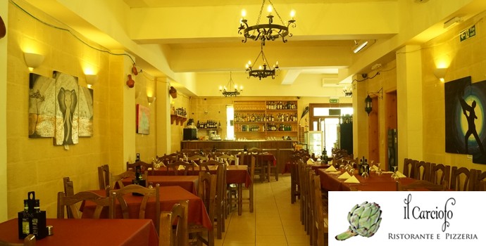 Dinner at Il Carciofo Restaurant in the heart of Gharghur.