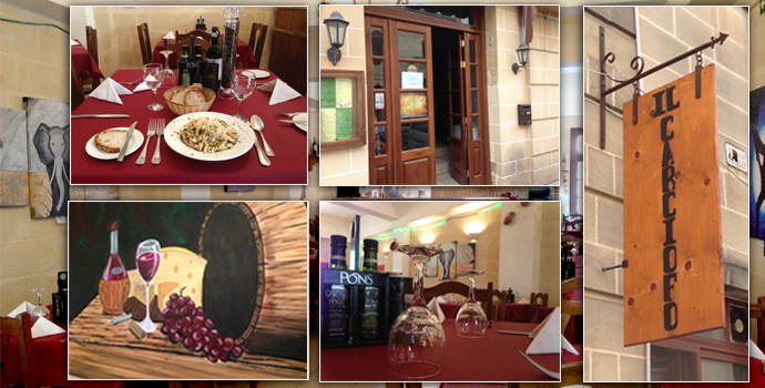 Dinner in the heart of Gharghur at Il Carciofo Ristorante