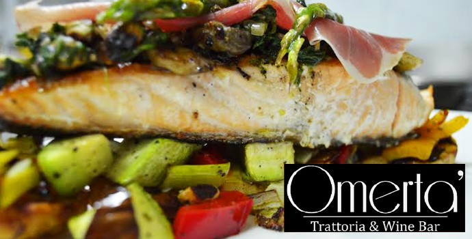 3 Course set menu at Omerta Trattoria & Wine Bar in the heart of Valletta