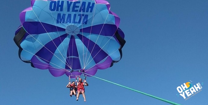 Experience the thrill of a Parasailing with Oh Yeah Malta