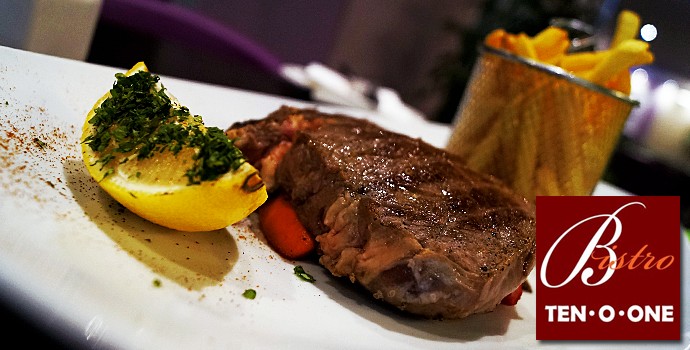 Enjoy this lovely 3 course meal at Bistro Ten O One Restaurant at SmartCity in Kalkara.